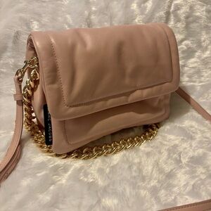 Marc Jacobs Blush Crossbody Bag with Gold Chain
